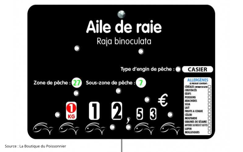 Etiquetage produit de la mer - Au rendez-vous des Normands