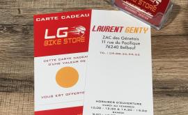 LG BIKE STORE carte de visite - Au rendez-vous des Normands