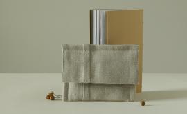 Declerck studio portefeuille en lin - Au rendez-vous des Normands