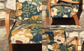 Géraldine Naklé Tapisserie d'ameublement fauteuil1 - Au rendez-vous des Normands