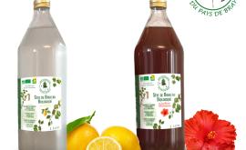 Nos sèves de bouleau aux deux parfums citron et hibiscus 