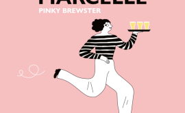 Marcelle pinky brewster - Bière d'un beau rose pâle aux cerises des boucles de la Seine et à la fleur d'hibiscus
